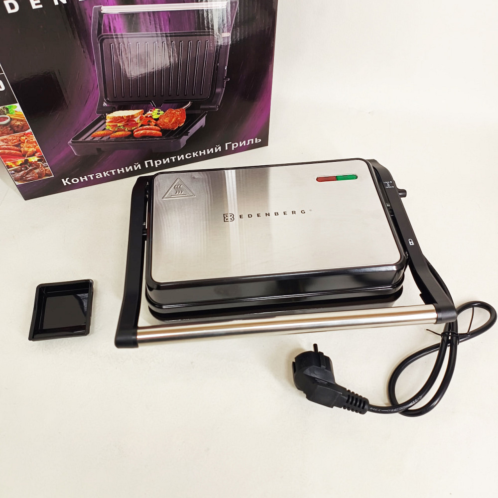 Прижимной электро гриль, Сендвичница бутербродница с антипригарным покрытием, Гриль универсальный BK-96 Львов - изображение 8
