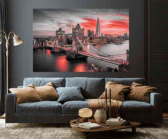 Картина холст в гостиную / спальню Лондонський міст    MLP_3 80х160см Киев