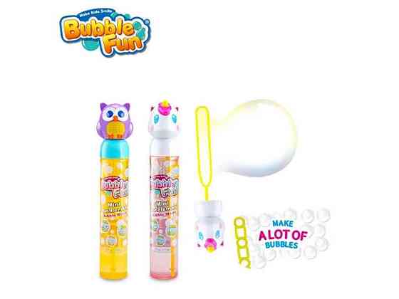 Мильні бульбашки з паличкою Єдиноріг Сова (4,3x5,2x23,5см) Bubble Fun ТМ BUBBLE FUN Київ
