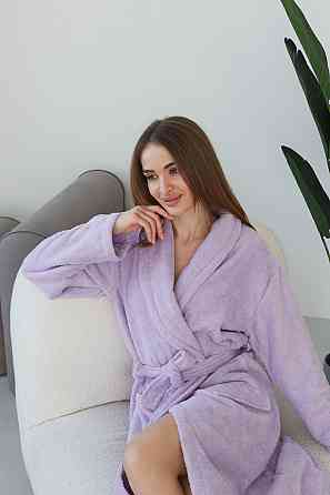 Халат банный Ideal Textile махровый Лиловый XL (56860768) Черновцы
