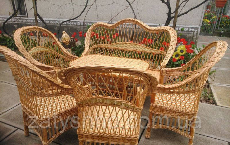 Комплект плетеной мебель из лозы на 6 персон Киев - изображение 2