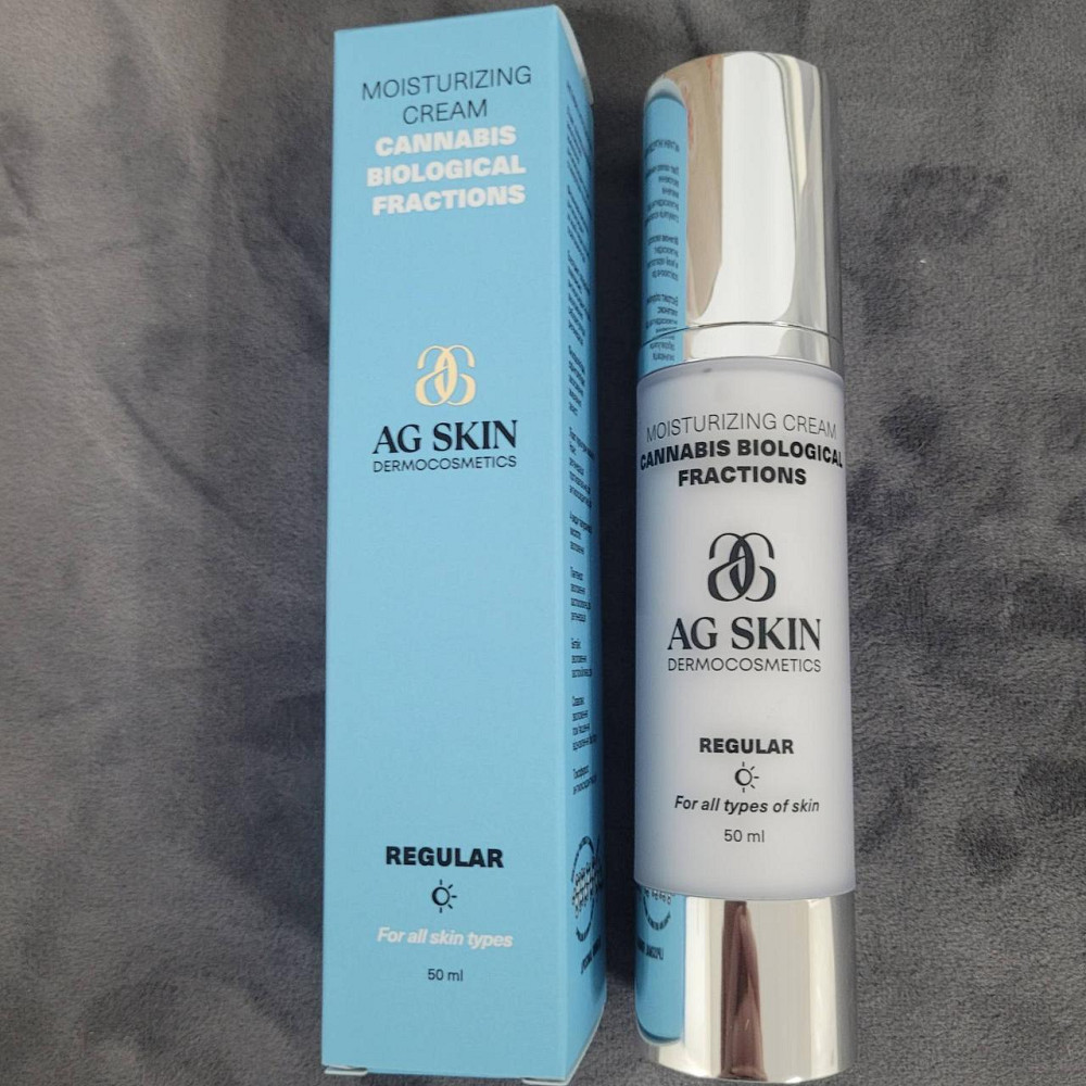 Увлажняющий крем с церамидами и биологическими фракциями каннабиса Moisturising cream cannabis  AG SKIN 50 мл Днепр - изображение 1