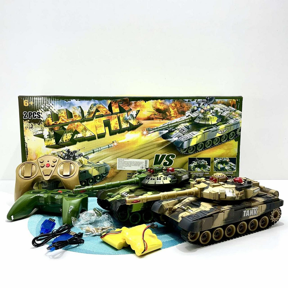 Ігровий набір 2в1 танки на радіокеруванні 31 см на акумуляторі звукові ефекти (9993-2PC) Чернігів - фото 6