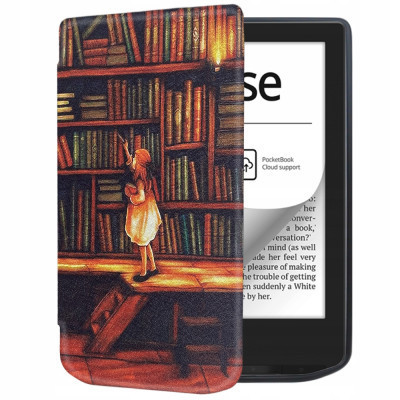 Чехол для электронной книги BeCover Smart Case PocketBook 629 Verse / 634 Verse Pro 6" Library Girl (710975) Винница - изображение 1