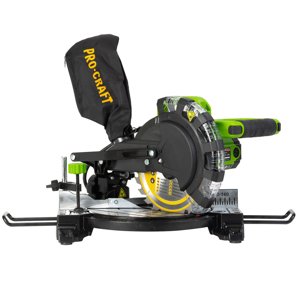 Торцювальна пила Procraft PGS215,Пила торцювальна торцовка 1500 Вт,Потужна торцювальна пила для дерева  210 мм Львів - фото 10