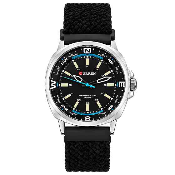 Часы наручные мужские Curren Aqua Comfort Black (2 ремешка) Киев