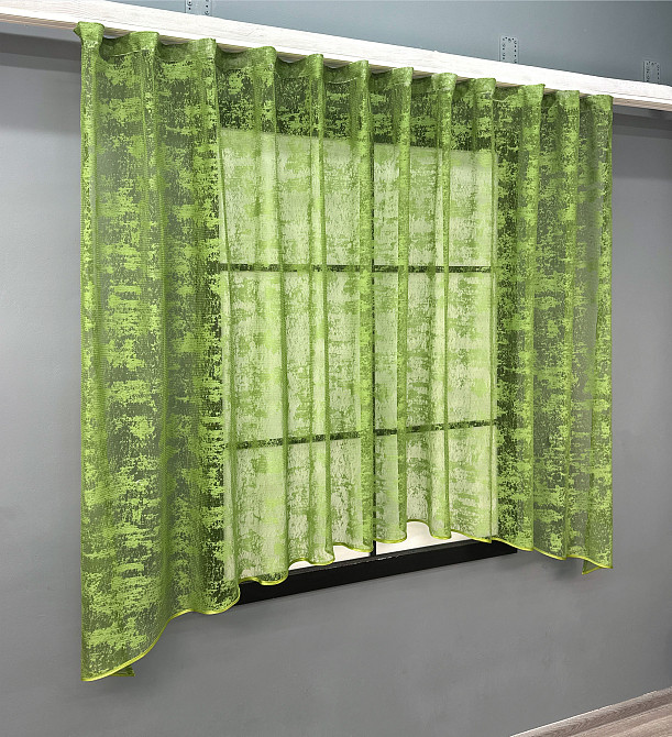 Кухонна арка VR-Textil № 000к жакард "Мармур Al-1" оливковий 280х150 см (51-226) Київ - фото 2