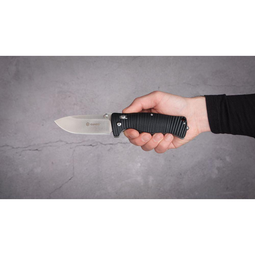 Нож складной Ganzo G720-B черный Ровно - изображение 10
