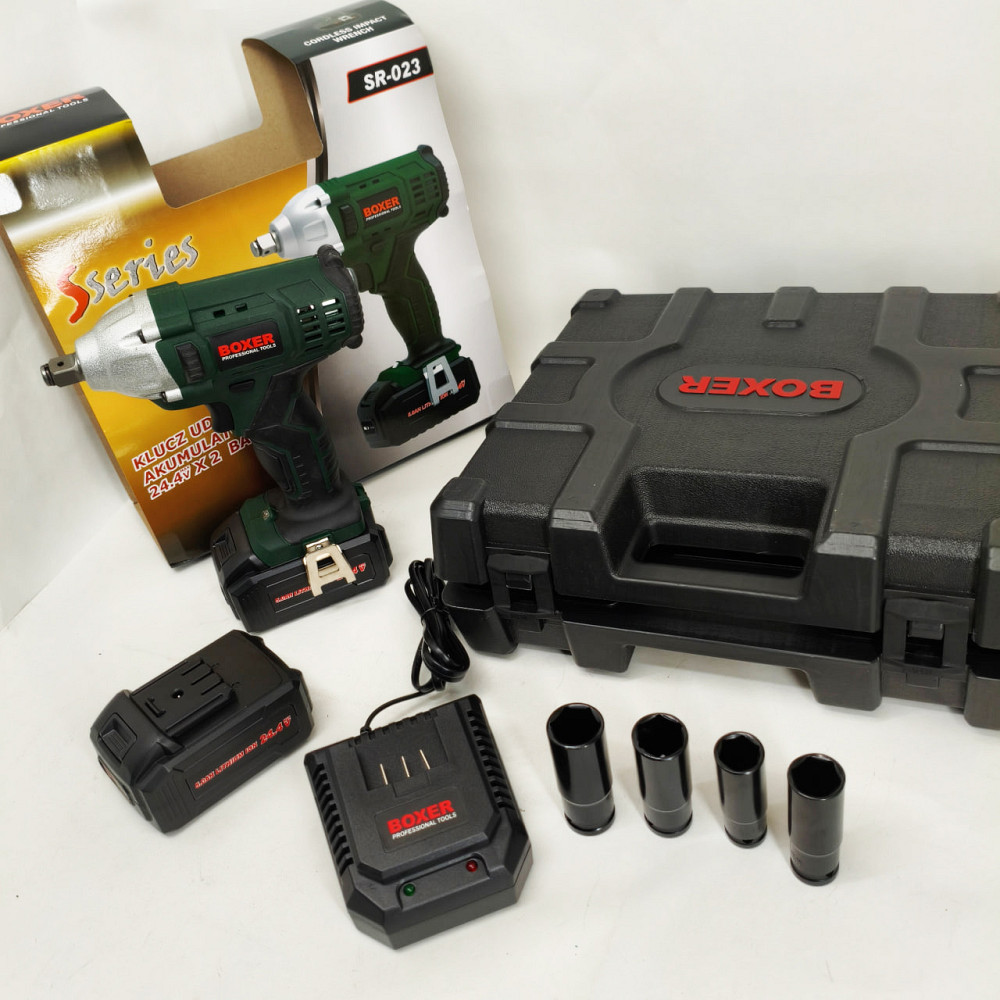Гайковерт професійний акумуляторний 2400 об/хв Boxer SR-023 для автосервісу YB-75 Львів - фото 2