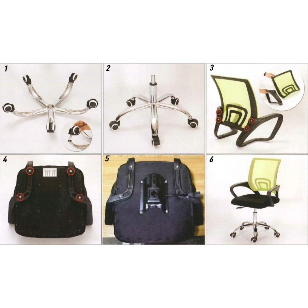 Офісне комп'ютерне крісло Bonro B-619 для дому, офісу Синій Київ - фото 7