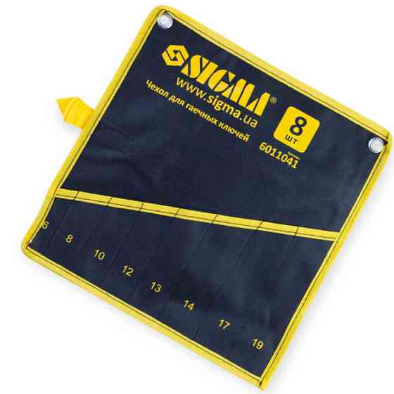 Чохол для гайкових ключів 8 кишень 6, 8, 10, 12, 13, 14, 17, 19 пласт. замки, двійн. тканина, ремені Мукачево