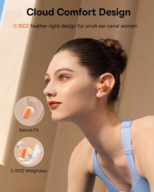 Бездротові навушники Baseus AirNora 2 True Wireless Earphones Gradient Orange Київ - фото 2