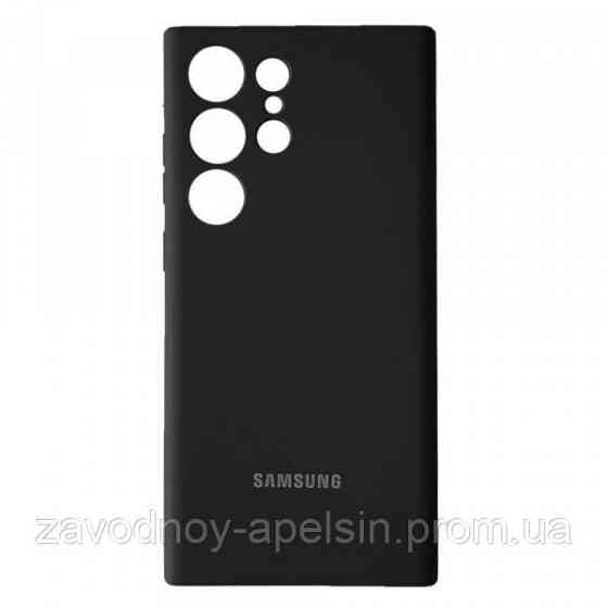 Samsung S23 Ultra S918 Чохол силіконовий Мікрофібра (чорний) Одеса