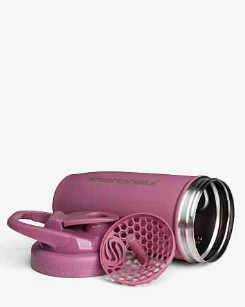 Шейкер спортивний SmartShake металевий Reforce Stainless Steel 30oz/900ml Deep Rose Кам'янське