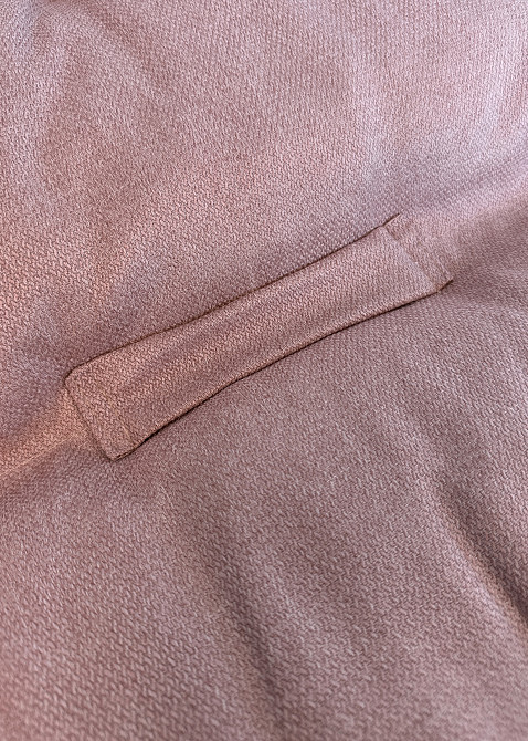 Подушка для стільців (40x120х4 см) подвійна Decorator Мальмо колір пудровий 84-170 Київ - фото 7