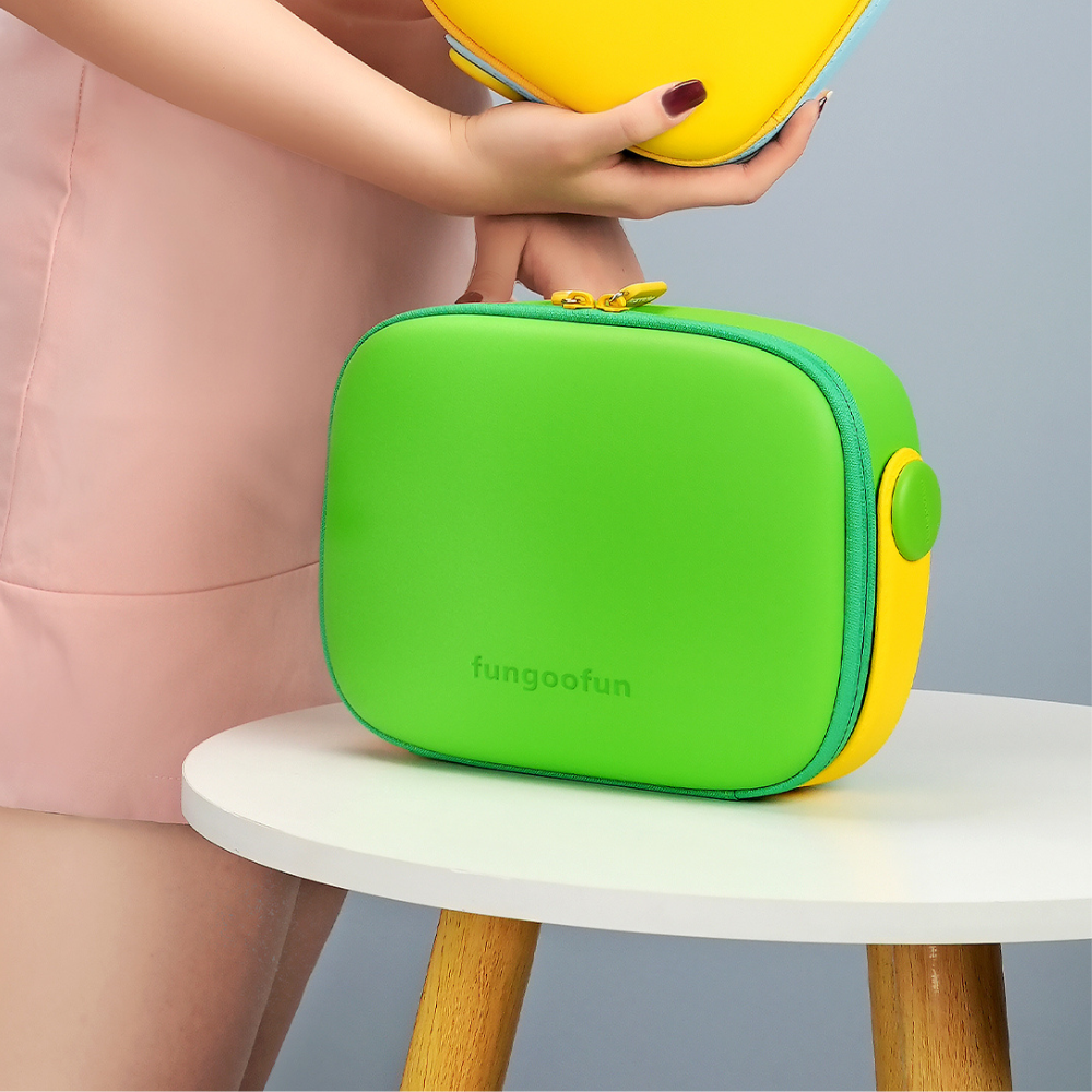 Косметичка Fungoofun силіконова б'юті-чемодан для косметики та аксесуарів, сумочка з ручкою на блискавці, зелена Кам'янець-Подільський - фото 6