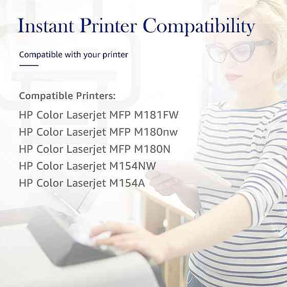 Комплект совместимых картриджей STAROVER HP 205A CF530A CF531A CF532A CF533A для HP M154 M180 M181, 4 цвета Днепр