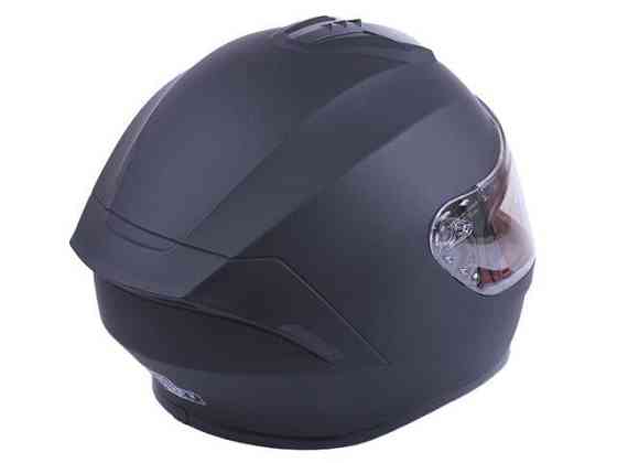 Шлем мотоциклетный интеграл MD-813 , черный матовый с прозрачным стеклом, size S Мукачево