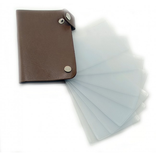 Візитниця кишенькова коричнева Київ - фото 2