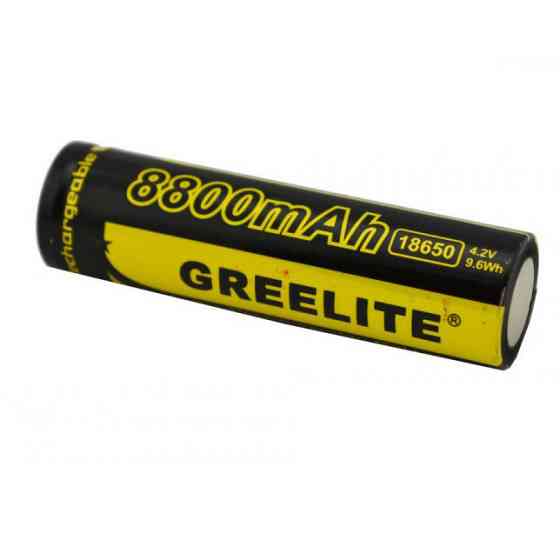 Акумулятор (1шт) 18650 Greelite 4.2V 9.6Wh Li-ion батарейка MW-815 для ліхтарика Київ