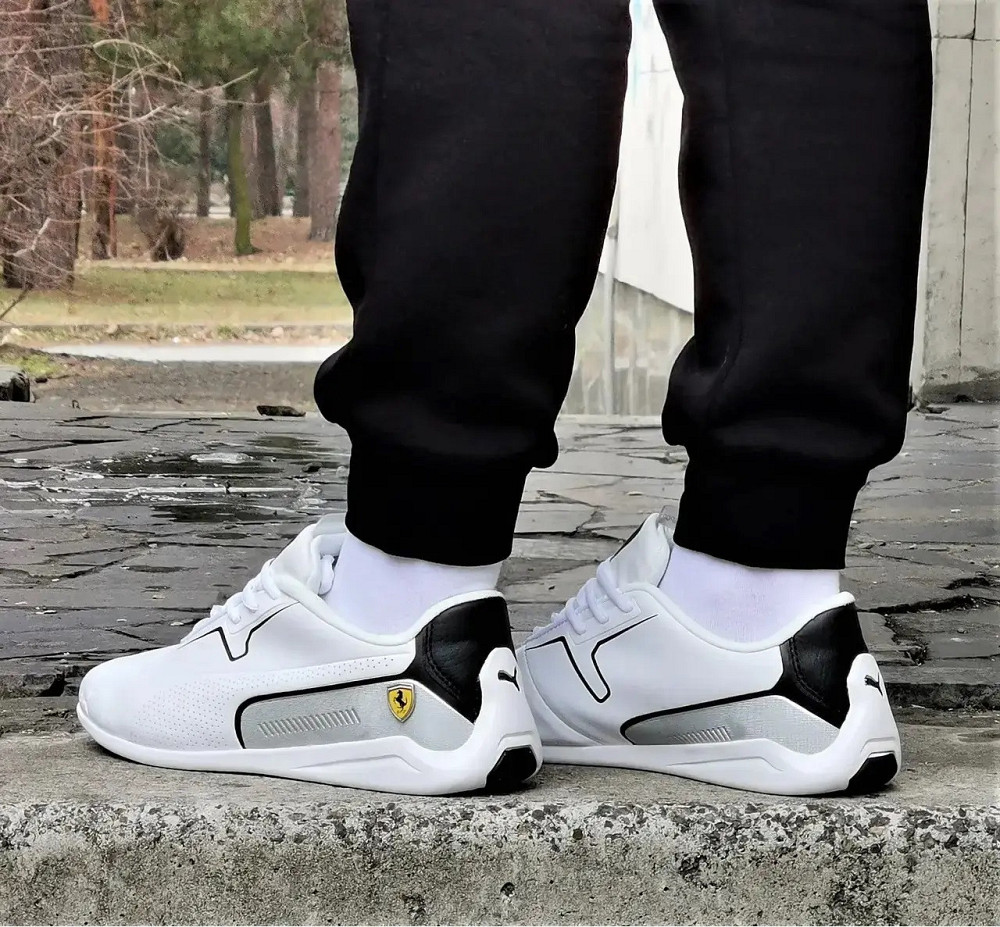 Кросівки Puma Білі Чоловічі Пума Авто Мото Шкіряні (розміри: 41,42,43,44) Дніпро - фото 2