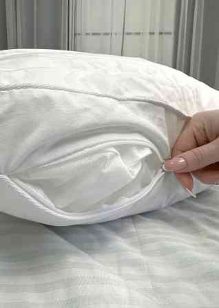 Подушка для сну гіпоалергенна Decorator Cotton Lux 50x70х20 см, колір білий (84-153) Київ