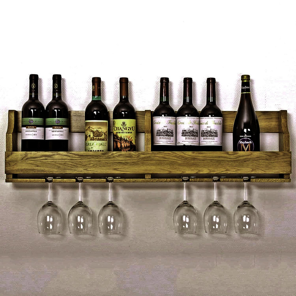 Настенная винная полка 