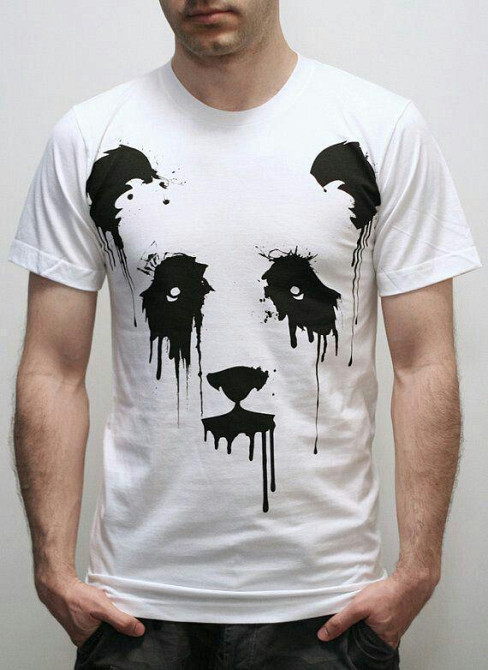 Футболка чоловіча с принтом  48 Біла 2664092949 Дніпро - фото 1