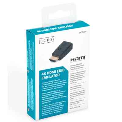Адаптер HDMI EDID Emulator 4K60Hz Clone Function black Digitus (DA-70466) Вінниця