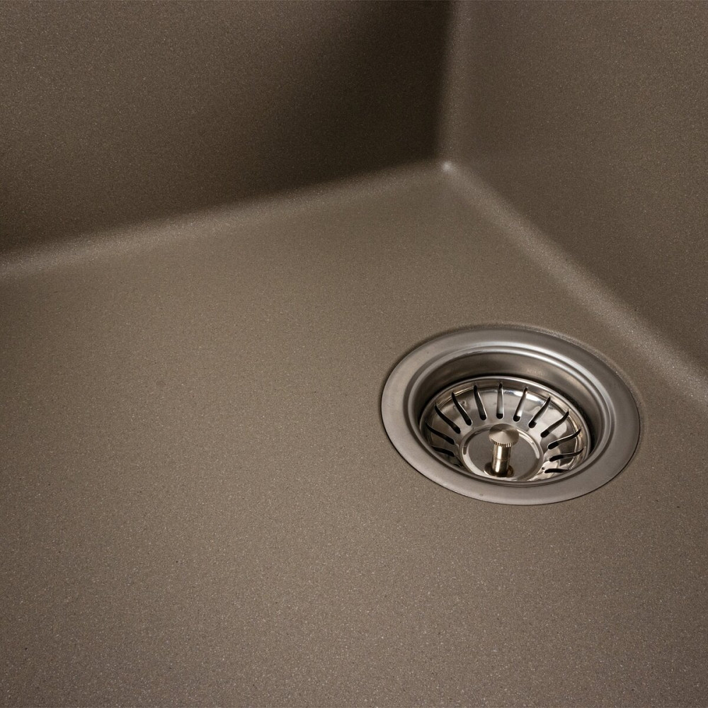 VALESO Гранітна мийка для кухні VALESO LOTOS 6550 матова Титан Киев - изображение 3