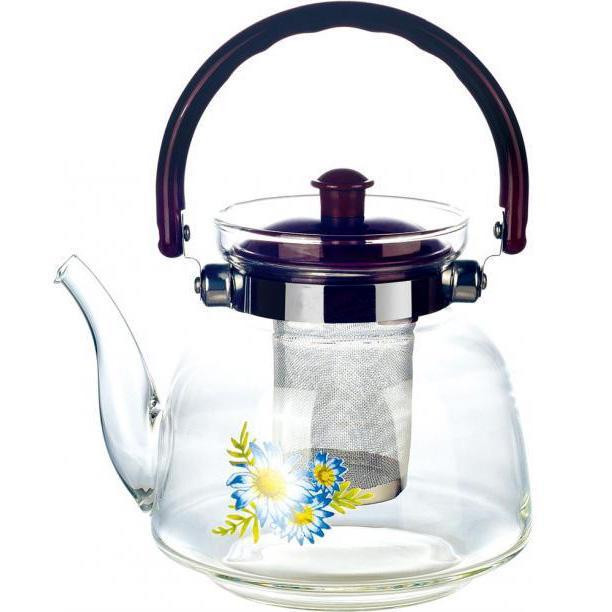 Заварник скляний FlorA UN-1185 1400 мл з металевим ситечком, термостійкий корпус Київ - фото 1