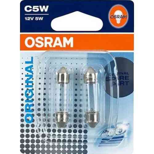 Указательные лампа накаливания OSRAM 6418-02B C5W 36mm 12V SV8.5-8 10X2 Blister Харьков