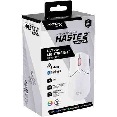 Мышка HyperX Pulsefire Haste 2 Wireless White (6N0A9AA) Винница