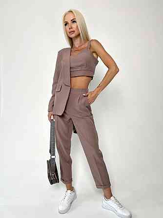 Костюм-трійка з топом "Vanity" оптом I Розпродаж моделі Київ