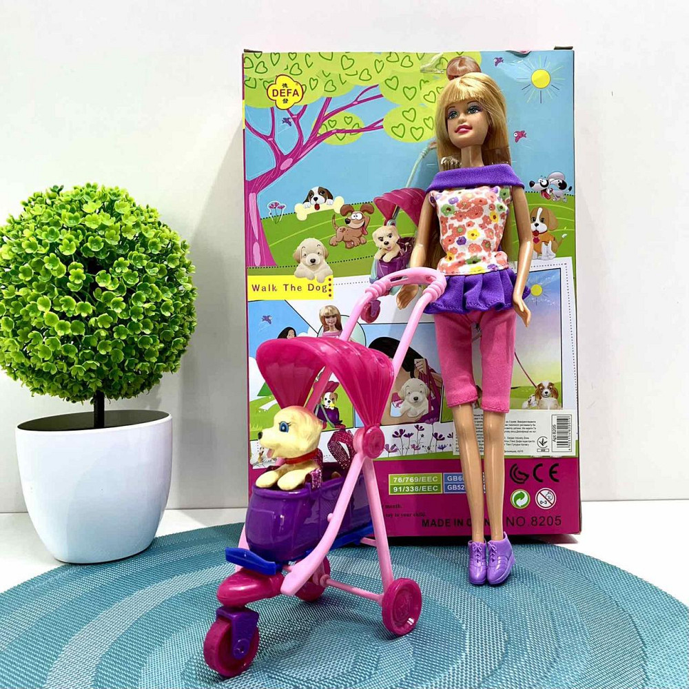 Лялька Defa з собачкою та коляскою 29 см Вид 2 (8205) Чернигов - изображение 1