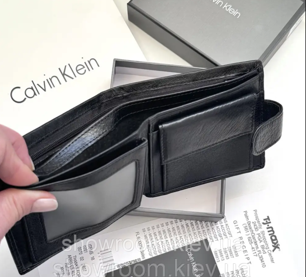 Мужское кожаное портмоне с монетницей (208А) подарочная упаковка Киев - изображение 2