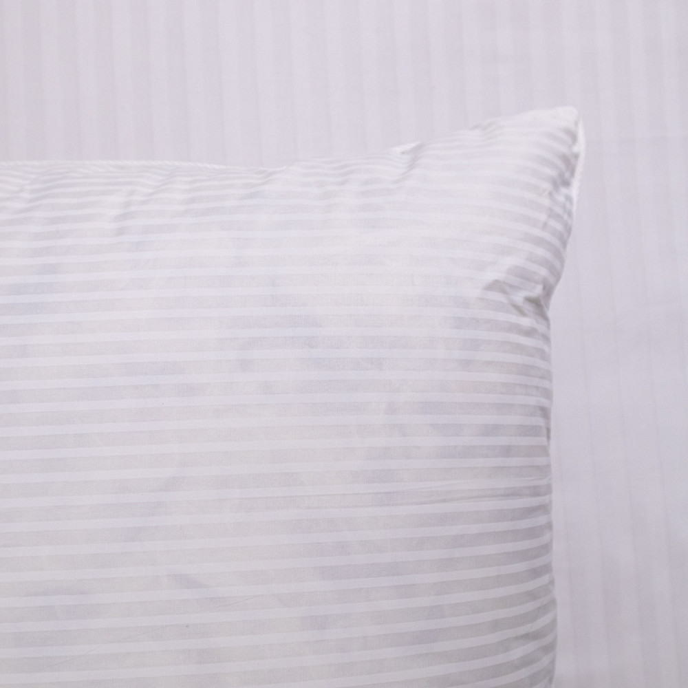 Подушка из Холлофайбера - Синтепух YouStar Тик полоска - упругая 50x70 см (Белый) с сумкой-чехлом Сумы - изображение 3