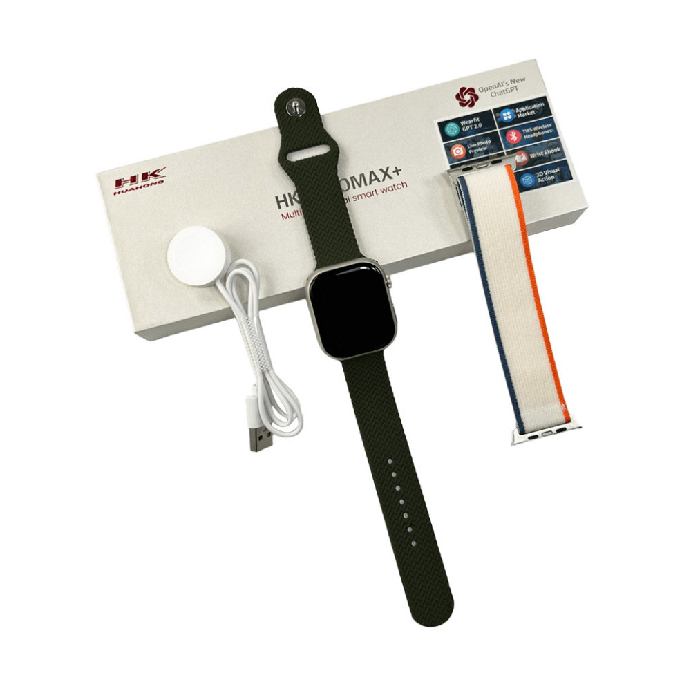 Смарт-годинник HK 9 Pro Max Plus 45mm. 230 mAh. IP67 Amoled Green Київ - фото 5