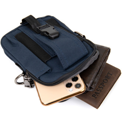 Сумка Vintage На пояс нейлон Синяя (20649) Винница - изображение 2