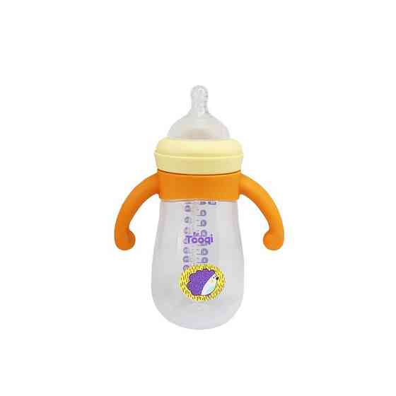 Пляшечка пластикова з силіконовими ручками MGZ-0200(Yellow) 260 мл Вінниця