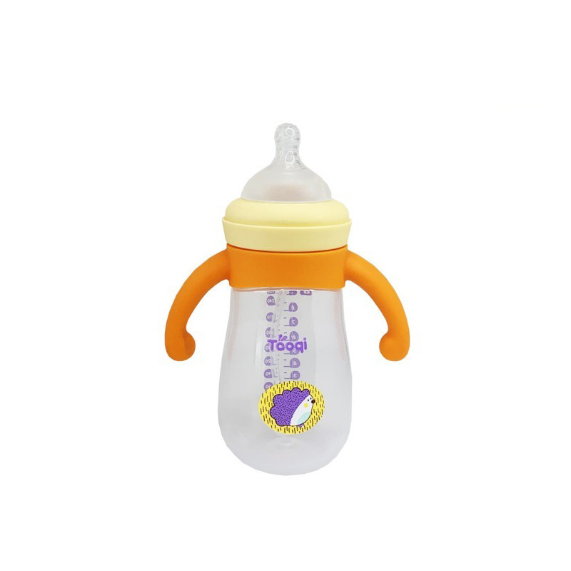 Пляшечка пластикова з силіконовими ручками MGZ-0200(Yellow) 260 мл Вінниця - фото 2