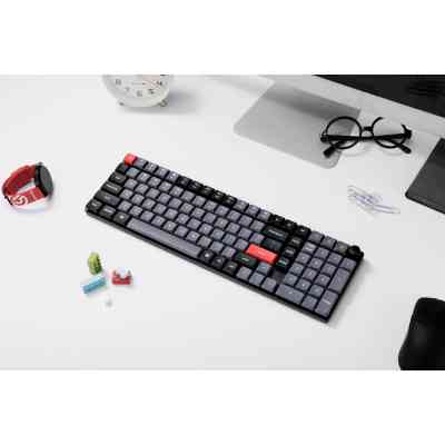 Клавиатура Keychron K17 PRO Gateron MX 2.0 Brown QMK White Led Wireless/Bluetooth/USB-А UA Black (K17P-A3-UA) Вінниця