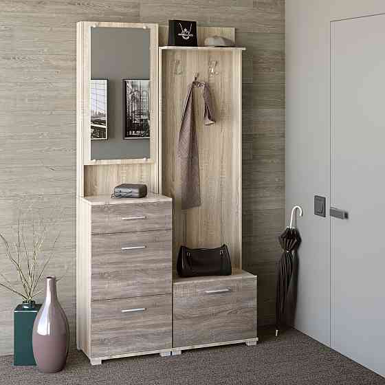 Передпокій Бриз-1 Еверест з тумбою для взуття ТО-4 сонома + трюфель (DTM-2664) Львів