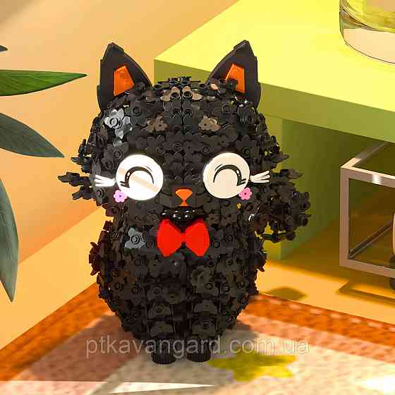 Конструктор чорна кішечка в квіточках 1651 деталь 662036 Хмельницький