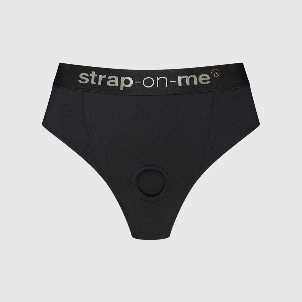 Трусики з фіксацією дилдо Strap-On-Me Harness Lingerie Idole - L - Black Sex Aura Київ - фото 1