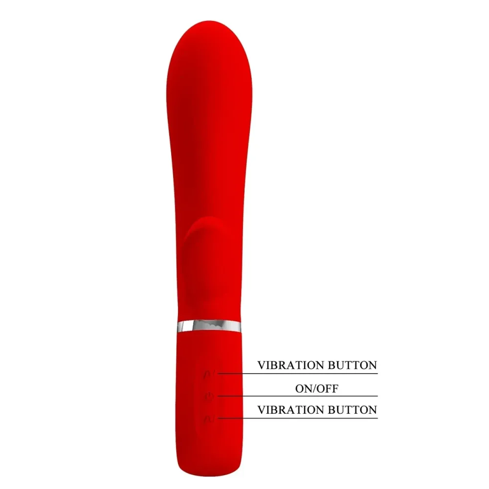 Вибратор с мягкой головкой и клиторальной стимуляцией Pretty Love - Thomas USB, BI-014621-2 Sex Aura Киев - изображение 10