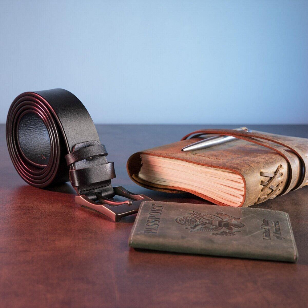 Чоловічий ремінь classic Vintage 20223 Чорний Київ - фото 1