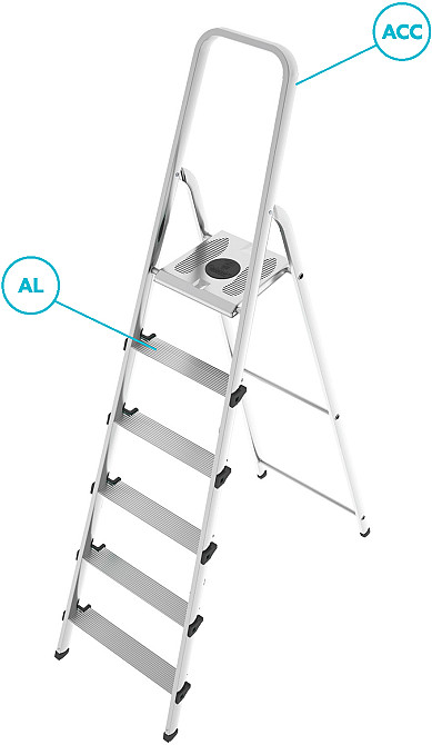 Лестница Colombo Stark 6 ступеней (S109006W) Киев - изображение 4