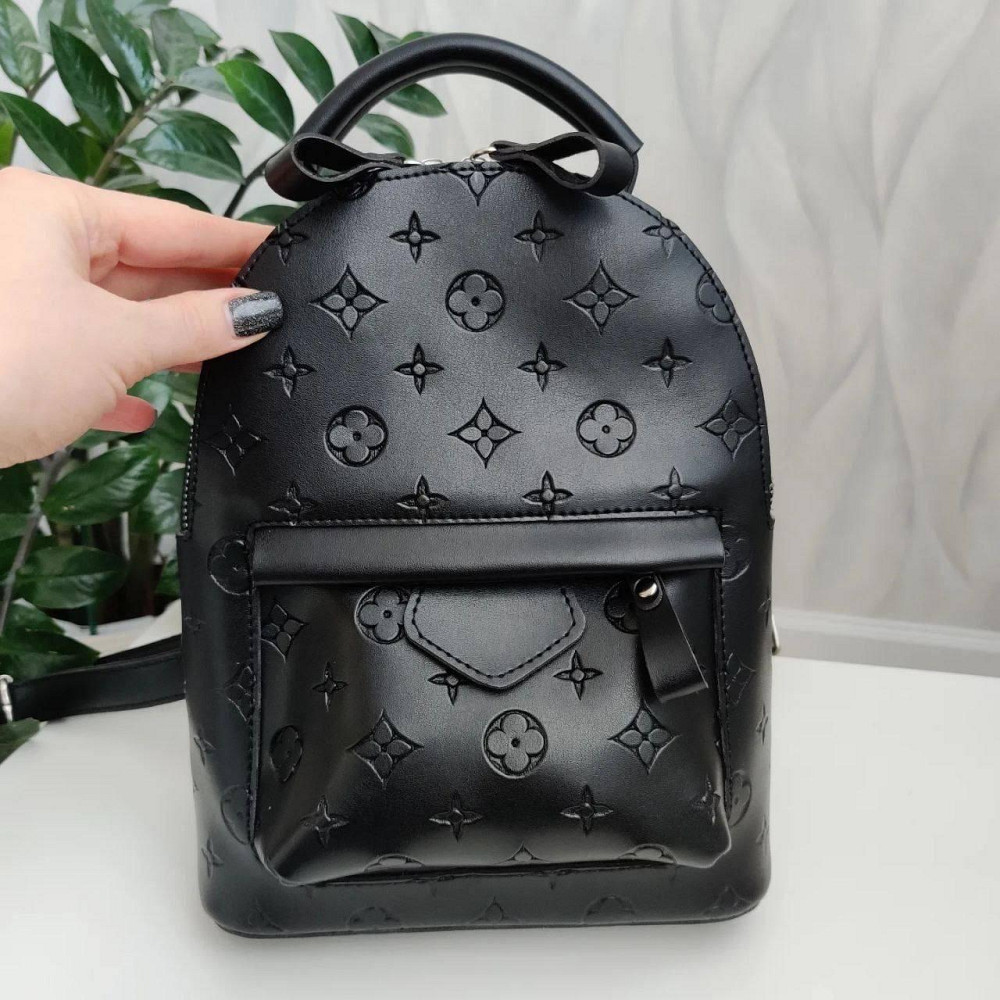 Женский рюкзак классический брендовый. Женский маленький брендовый рюкзак Черный 816 Киев - изображение 7