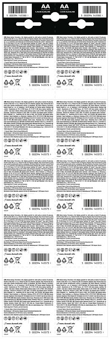 Батарейка DURACELL LR06 MN1500 уп. 1х2 шт. відривна (плакат 2х10) (6768607) Київ - фото 3